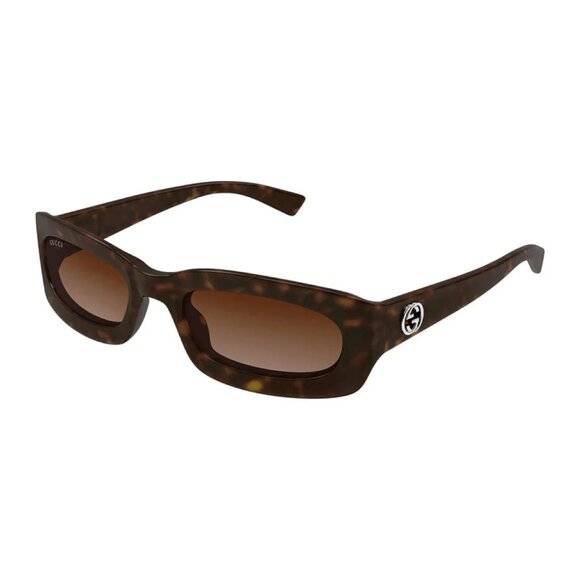 NEW GUCCI SUNGLASSES WOMEN HAVANA EYEWEAR GUCCI GG1786S 002